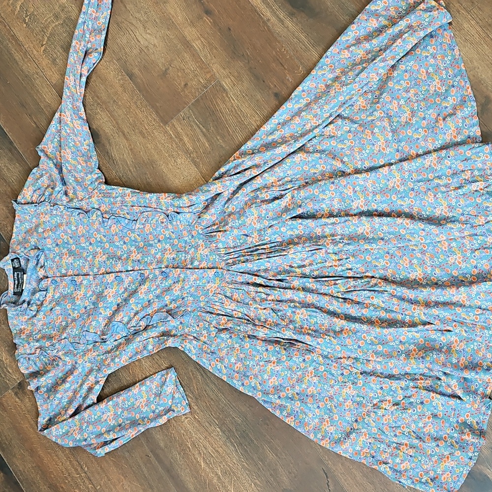 Carole Little Vintage Rare Floral BOHO Grandma Core  Ruffle Long Sleeve …